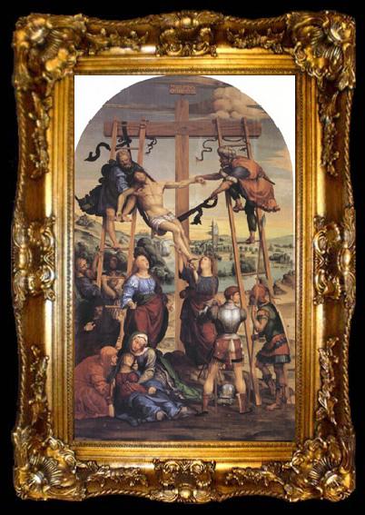 framed  Giovanni Sodoma The Descent from the Cross (nn03), ta009-2